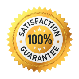 100 percent satisfaction guarantee